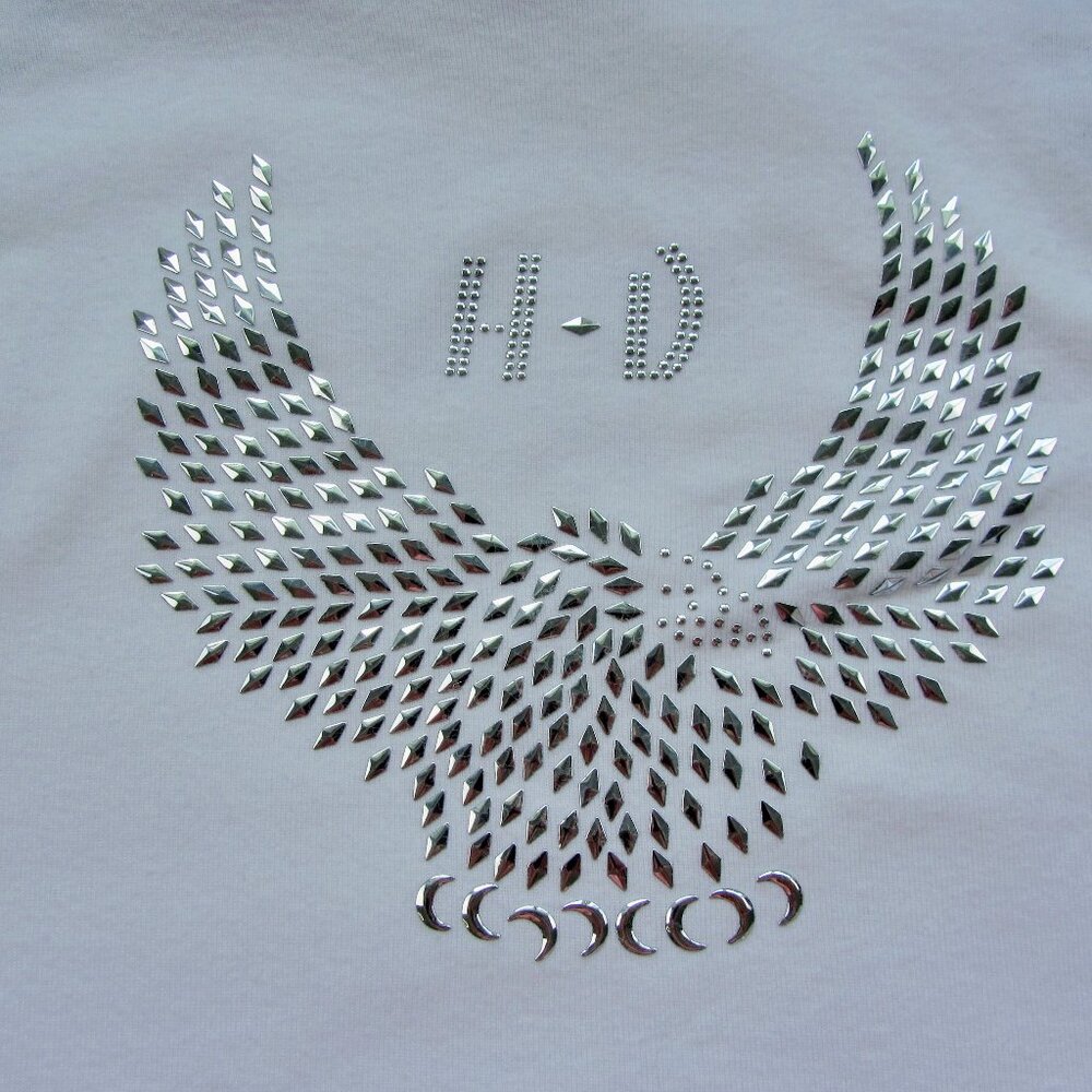 Harley-Davidson Top with Eagle Embellishment Size Large - Picture 2 of 11